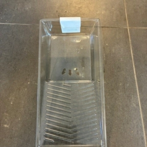 Verfbakje doorzichtig inzet 15x32cm (eenmalig gebruik)